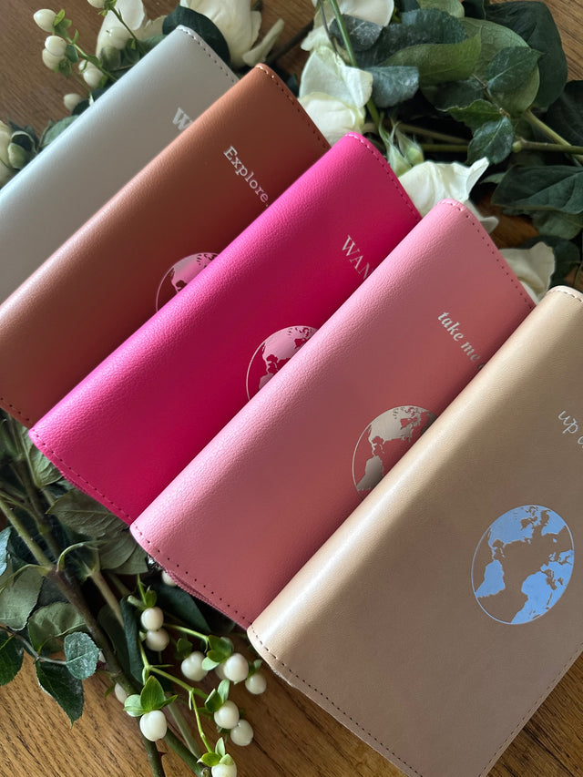 Phone Charging Passport Holder – Fast Charging Power Bank, RFID Blocking Travel Wallet, 13 Variations