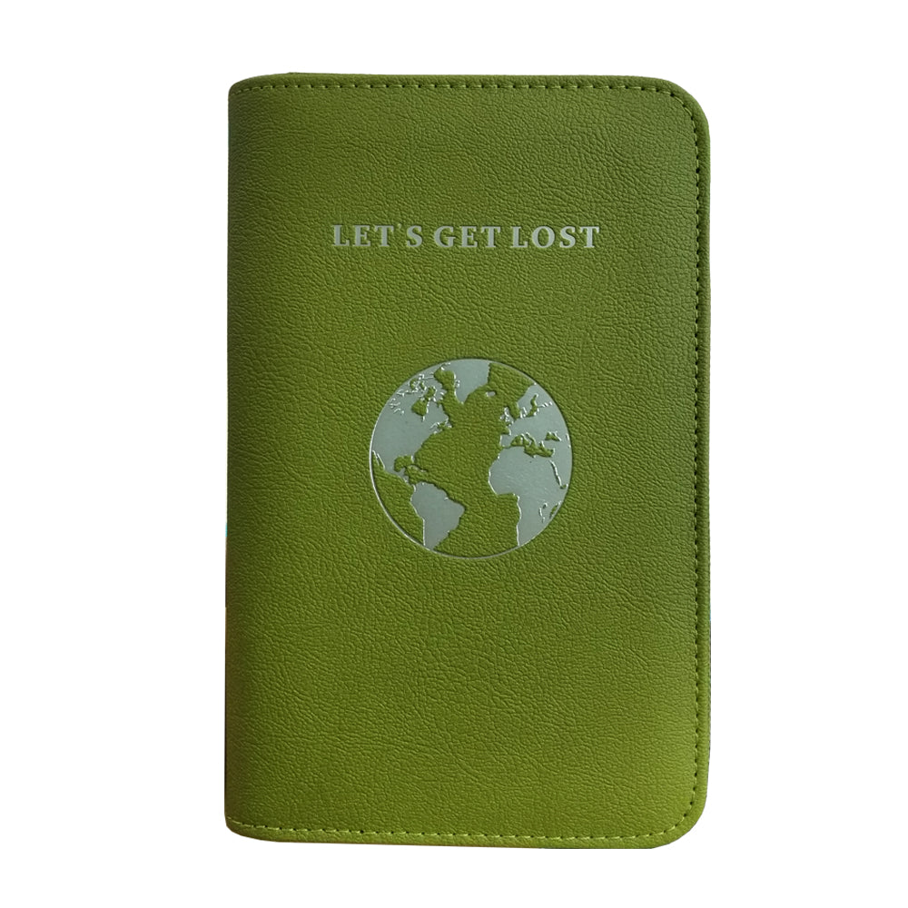 Phone Charging Passport Holder - RFID Blocking Travel Wallet w/ Ultra Thin Removable Power Bank