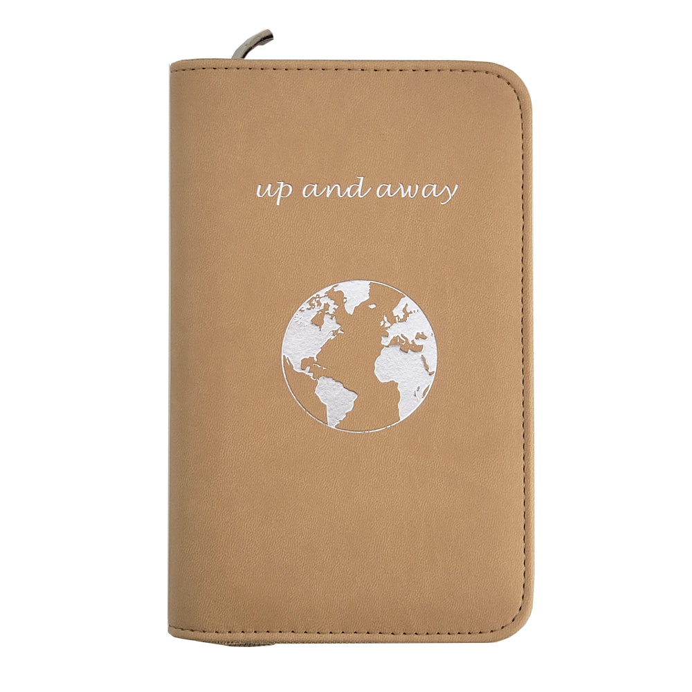 Phone Charging Passport Holder - RFID Blocking Travel Wallet w/ Ultra Thin Removable Power Bank