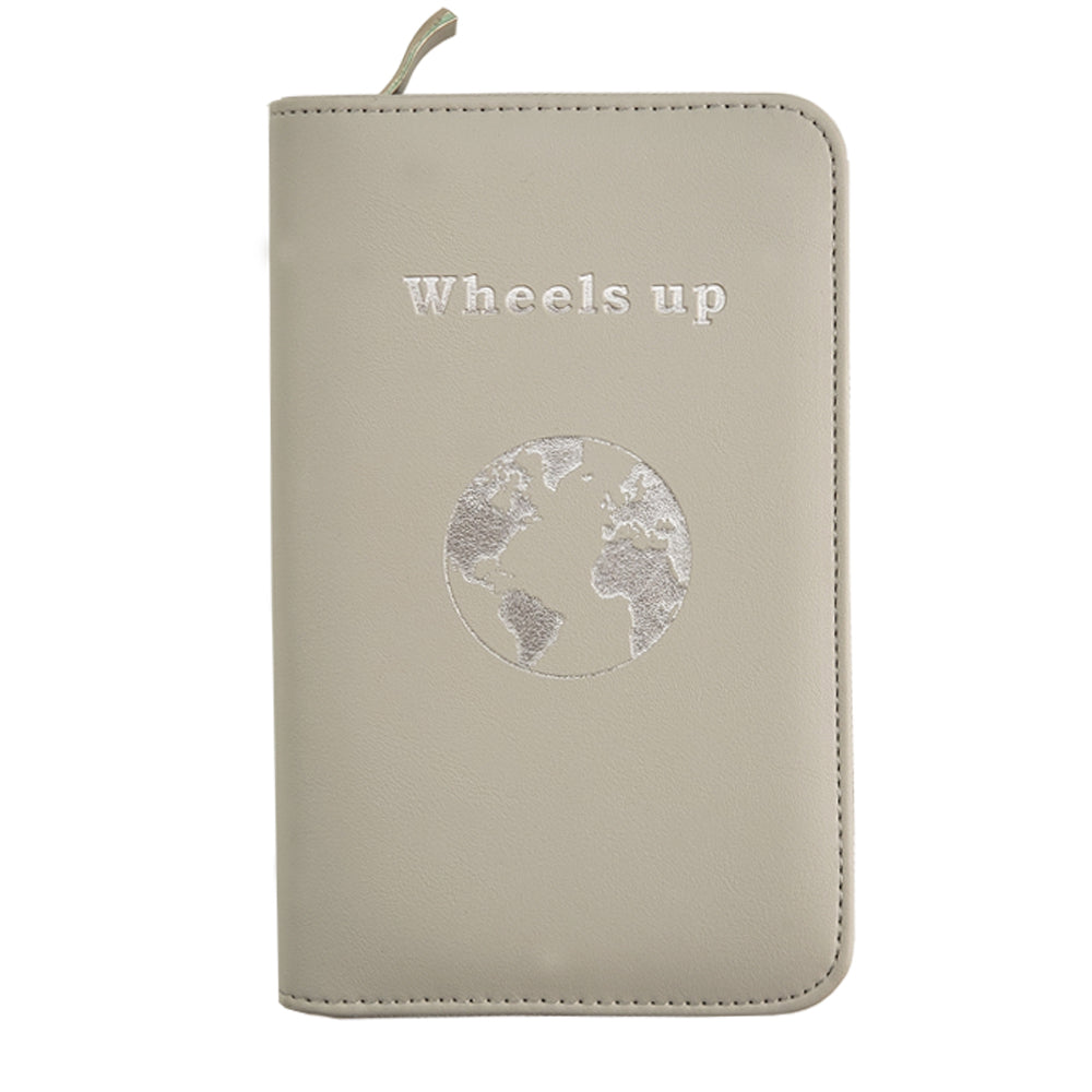 Phone Charging Passport Holder - RFID Blocking Travel Wallet w/ Ultra Thin Removable Power Bank