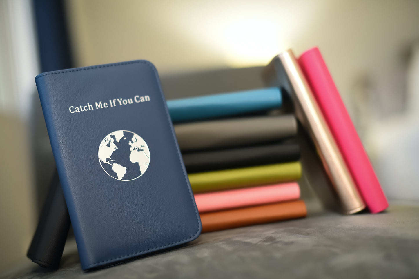 Phone Charging Passport Holder - RFID Blocking Travel Wallet w/ Ultra Thin Removable Power Bank