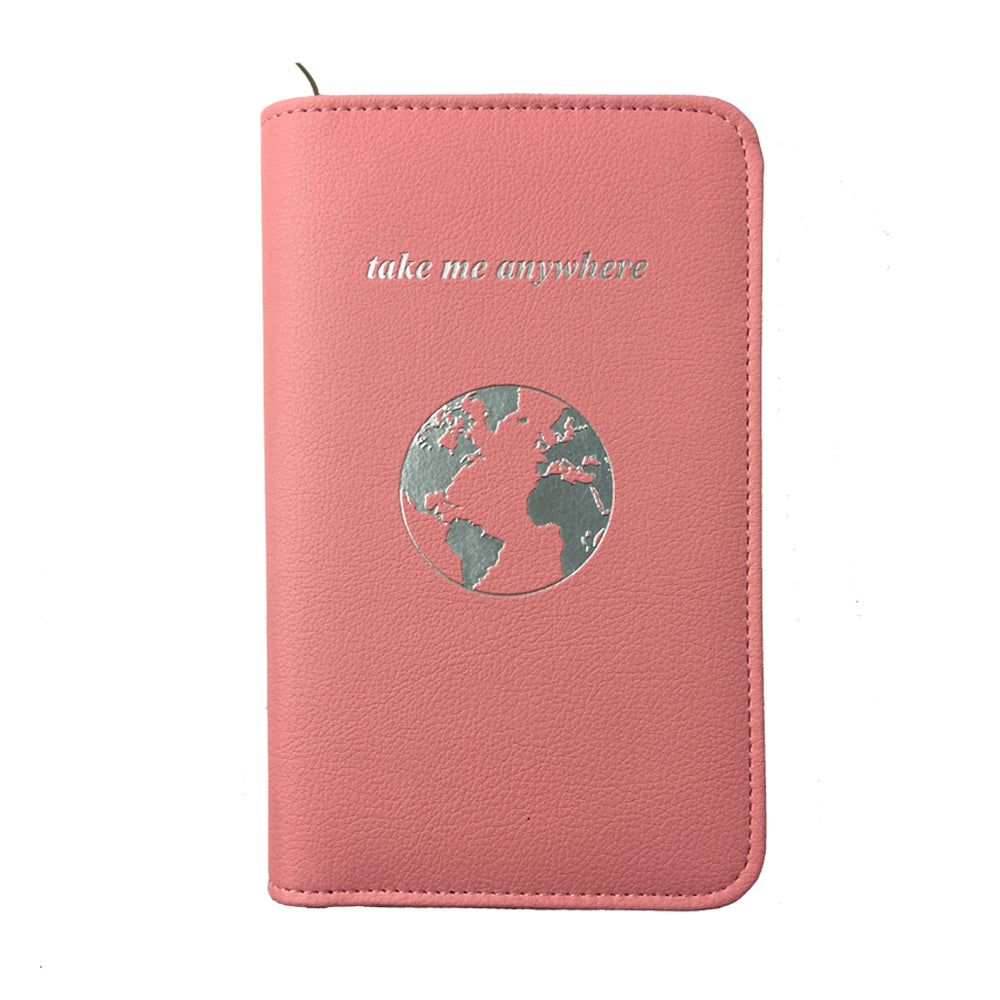 Phone Charging Passport Holder - RFID Blocking Travel Wallet w/ Ultra Thin Removable Power Bank