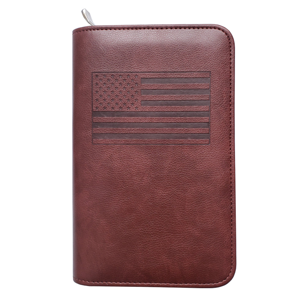 Phone Charging Passport Holder - RFID Blocking Travel Wallet w/ Ultra Thin Removable Power Bank