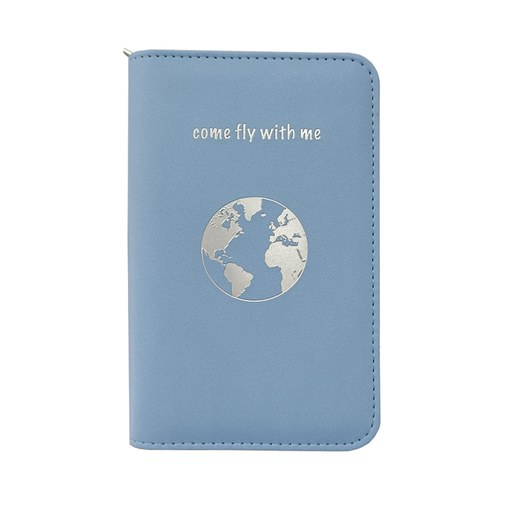 Phone Charging Passport Holder - RFID Blocking Travel Wallet w/ Ultra Thin Removable Power Bank